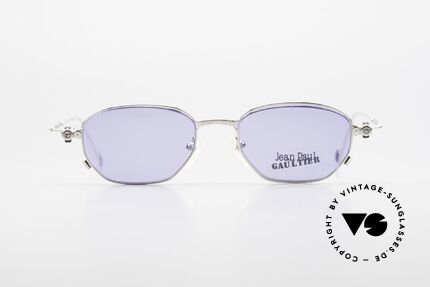 Jean Paul Gaultier 55-8107 Rare 90's Vintage Frame Clip On, practical, removable CLIP-ON (100% UV protection), Made for Men