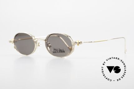 Jean Paul Gaultier 55-8106 Oval Vintage Frame Gold Plated, best craftsmanship: 1. class comfort; made in Japan, Made for Men and Women