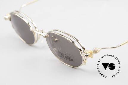 Jean Paul Gaultier 55-8106 Oval Vintage Frame Gold Plated, the costly frame is GOLD-PLATED (GP); size 46-20, Made for Men and Women