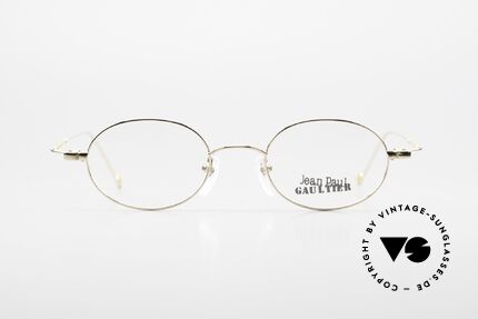 Jean Paul Gaultier 55-8106 Oval Vintage Frame Gold Plated, Size: large, Made for Men and Women