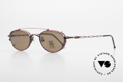 Jean Paul Gaultier 57-0006 Rare Vintage Frame 90's Clip On, tangible TOP-NOTCH craftsmanship; made in Japan, Made for Men and Women