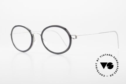 Lindberg Arthur Air Titan Rim Oval Titan Glasses Acetate, striking refined Air Titan frame with Acetate inner rim, Made for Men and Women