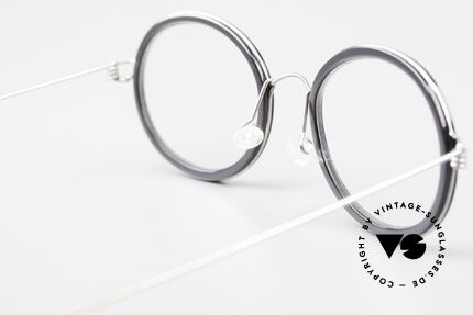 Lindberg Arthur Air Titan Rim Oval Titan Glasses Acetate, orig. Lindberg DEMO lenses can be replaced optionally, Made for Men and Women