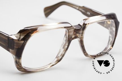 Metzler 3535 80's Old School Eyeglasses, frame is GREENISH/TRANSLUCID (NOT BROWNISH), Made for Men
