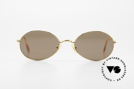 Cartier Saturne Oval 90's Luxury Sunglasses, model of the 'Thin Rim' series by Cartier; S-M size 51/19, Made for Men and Women