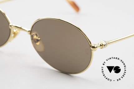 Cartier Saturne Oval 90's Luxury Sunglasses, orig. Cartier sun lenses (100% UV) with CARTIER LOGOS, Made for Men and Women