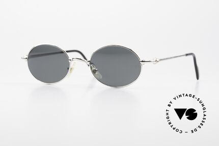 Cartier Filao Oval Platinum Sunglasses 90's Details