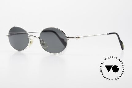 Cartier Filao Oval Platinum Sunglasses 90's, costly 'Platine Edition' (frame with platinum finish), Made for Men and Women