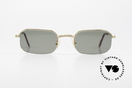 Cartier Broadway Semi Rimless Sunglasses 90's, men's model of the Cartier 'Semi Rimless' Collection, Made for Men