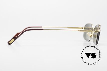 Cartier Broadway Semi Rimless Sunglasses 90's, new sun lenses could be replaced with prescriptions, Made for Men