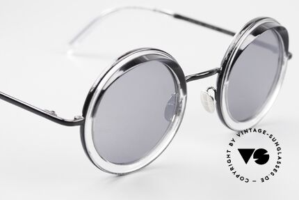 Cutler And Gross 1277 Round Designer Sunglasses, never worn; like all our vintage Cutler & Gross eyewear, Made for Men and Women