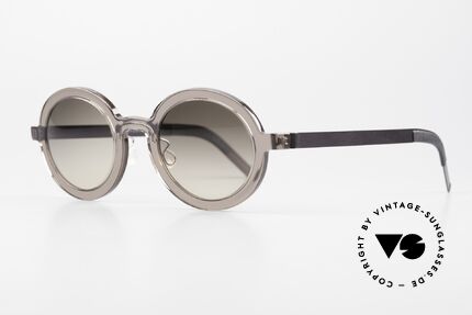 Lindberg 8570 Acetanium Round Oval Sunglasses Unisex, distinctive quality and design (award-winning frame), Made for Men and Women