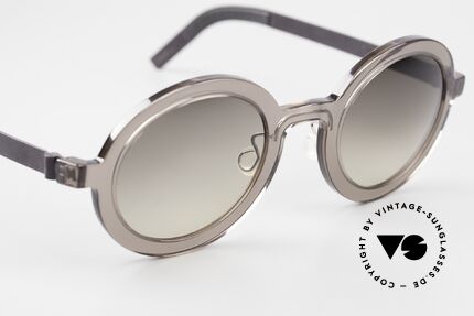 Lindberg 8570 Acetanium Round Oval Sunglasses Unisex, unworn designer piece with an original Lindberg case, Made for Men and Women