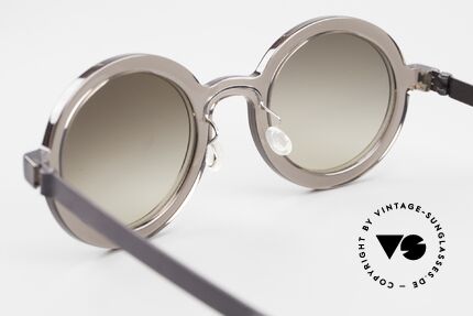 Lindberg 8570 Acetanium Round Oval Sunglasses Unisex, with high-end Zeiss sun lenses for 100% UV protection, Made for Men and Women