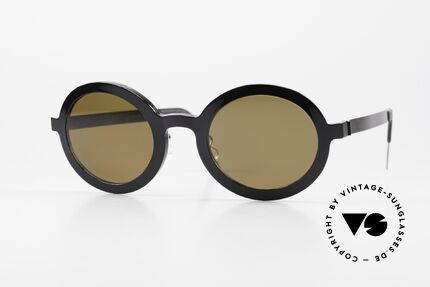 Lindberg 8570 Acetanium Round Sunglasses Unisex Oval, LINDBERG Acetanium sunglasses; in size 46-23, 135, Made for Men and Women