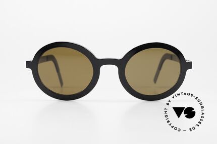 Lindberg 8570 Acetanium Round Sunglasses Unisex Oval, designer shades: combination of acetate & titanium, Made for Men and Women