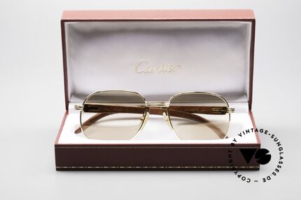 Cartier Monceau Bubinga Precious Wood Shades, Size: medium, Made for Men