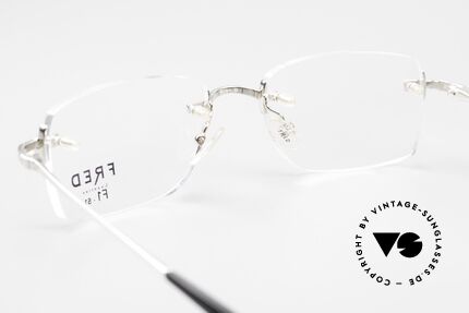 Fred Manhattan Rimless Eyeglasses Platinum, Size: medium, Made for Men and Women