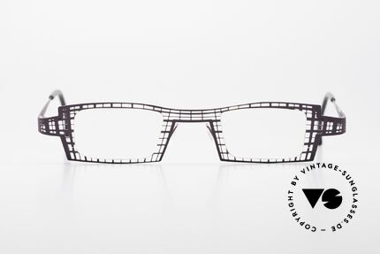 Theo Belgium Eye-Witness LH Women's Eyeglasses Vintage, interesting designer frame (looks like a "net / grille"), Made for Women