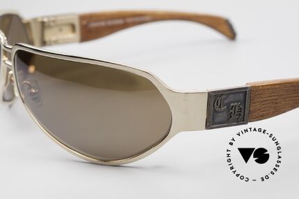Chrome Hearts Shaft Luxury Shades For Connoisseurs, spring hinges, GOLD-PLATED and wood temples, Made for Men