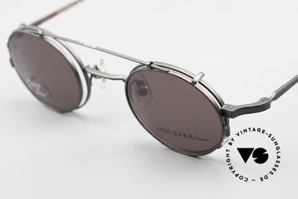 Koh Sakai KS9700 Round Eyeglasses With Clip On, made in the same factory like Oliver Peoples & Eyevan, Made for Men and Women