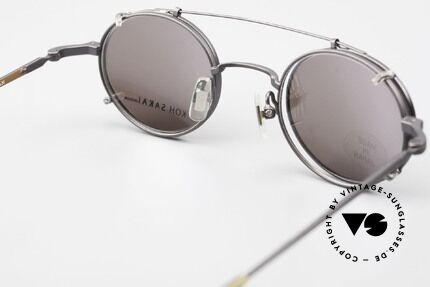 Koh Sakai KS9700 Round Eyeglasses With Clip On, unworn, NOS (like all our rare vintage Clip-On glasses), Made for Men and Women