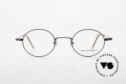 Koh Sakai KS9700 Round Eyeglasses With Clip On, Size: small, Made for Men and Women