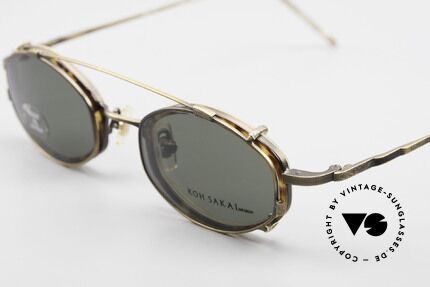 Koh Sakai KS9836 Titanium Glasses With Clip On, made in the same factory like Oliver Peoples & Eyevan, Made for Men and Women