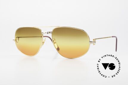 Cartier Romance Santos - XL 80s Luxury Vintage Sunglasses, vintage Cartier sunglasses; model ROMANCE SANTOS, Made for Men