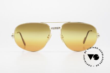 Cartier Romance Santos - XL 80s Luxury Vintage Sunglasses, mod. "Romance" was launched in 1986 and made till 1997, Made for Men