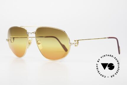 Cartier Romance Santos - XL 80s Luxury Vintage Sunglasses, this pair (with SANTOS decor) is X-LARGE size 61-18, 140, Made for Men