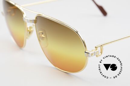 Cartier Romance Santos - XL 80s Luxury Vintage Sunglasses, 22ct gold-plated frame (like all vintage Cartier originals), Made for Men