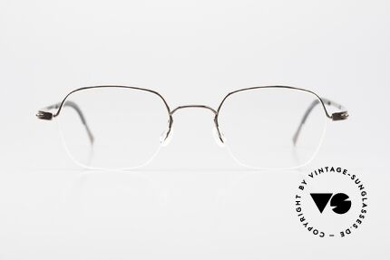 Lindberg 3043 Strip Titan Titanium Frame Women & Men, SMALL, semi rimless frame for ladies and gentlemen, Made for Men and Women