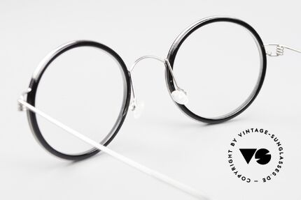 Lindberg Cameron Air Titan Rim Round Titan Frame Women Men, orig. Lindberg DEMO lenses can be replaced optionally, Made for Men and Women