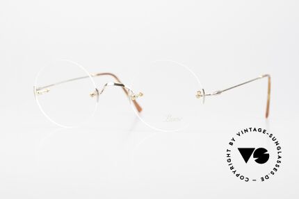Lunor Classic Round GP Steve Jobs Eyeglasses Rimless, LUNOR Classic Round is THE STEVE JOBS EYEGLASSES, Made for Men and Women