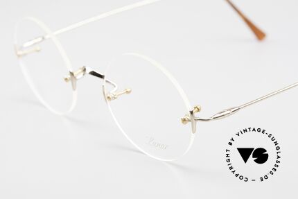 Lunor Classic Round GP Steve Jobs Eyeglasses Rimless, of course, unworn (with an orig. leather case by LUNOR), Made for Men and Women