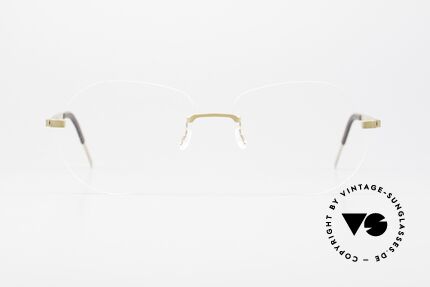 Lindberg 2311 Strip Titan Rimless Aviator Titanium Frame, distinctive quality and design (award-winning frame), Made for Men and Women