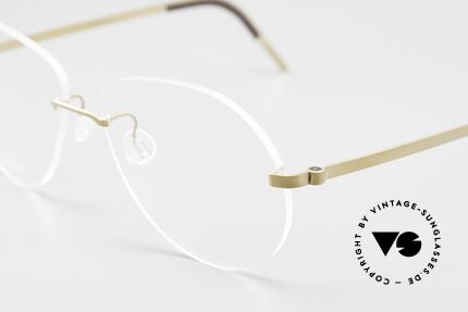 Lindberg 2311 Strip Titan Rimless Aviator Titanium Frame, aviator style demo lenses (lens shape can be modified), Made for Men and Women