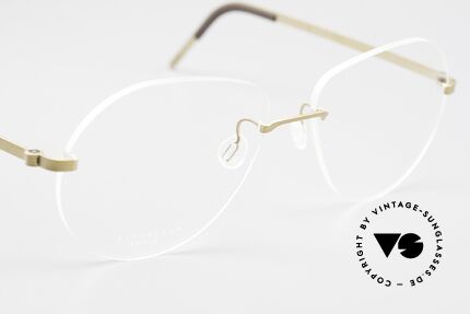 Lindberg 2311 Strip Titan Rimless Aviator Titanium Frame, unworn, New Old Stock, with original case by Lindberg, Made for Men and Women