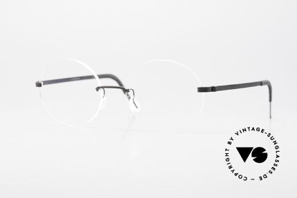 Lindberg 2293 Strip Titan Round Oval Titan Frame Rimless Details