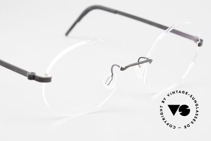 Lindberg 2293 Spirit Titan Round Oval Titan Frame Rimless, resilient & flexible frame (lens shape can be modified), Made for Men and Women
