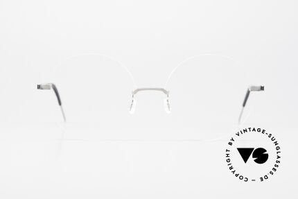 Lindberg 2341 Strip Titan Big Round Titan Frame Rimless, LINDBERG Strip Titanium eyeglass-frame; 2341, 54, Made for Men and Women