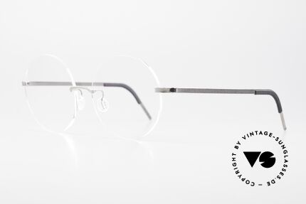 Lindberg 2341 Strip Titan Big Round Titan Frame Rimless, simply timeless, stylish & innovative: grade 'vintage', Made for Men and Women