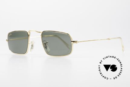 Ray Ban Classic Style IV Square Frame Small B&L USA, golden, very comfortable metal frame (XS size), Made for Men and Women