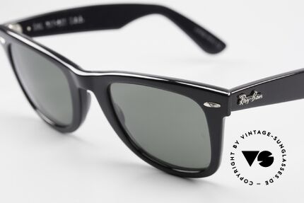 Ray Ban Wayfarer I Blues Brothers Sunglasses 80s, original Bausch & Lomb G-15 lenses (100% UV), Made for Men and Women