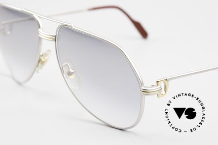 Cartier Vendome LC - M Palladium Mineral Persol Lenses, with high-end vintage mineral lenses by PERSOL RATTI, Made for Men