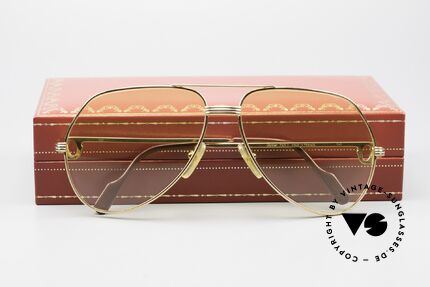 Cartier Vendome LC - L With Yellow Gradient Sun Lenses, NO RETRO sunglasses, but a are old vintage ORIGINAL!, Made for Men