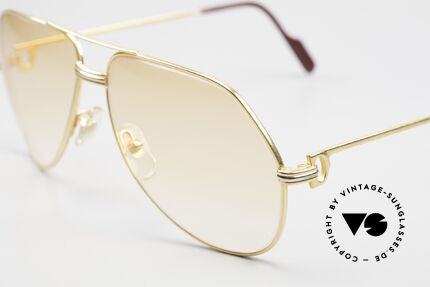 Cartier Vendome LC - L Orange Gradient Sun Lenses, unique, new orange-gradient lenses (wearable at night), Made for Men