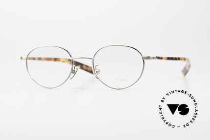 Lunor Club IV 521 AG Panto Eyeglasses Antique Gold Details