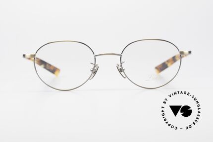 Lunor Club IV 521 AG Panto Eyeglasses Antique Gold, the frame front is made from stainless steel (Germany), Made for Men and Women